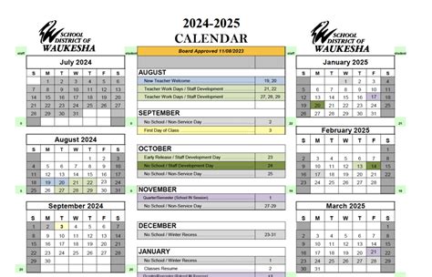 2024-2025 School Year Calendar | Butler Middle School