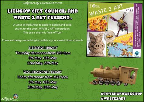 Waste 2 Art "Toyshop workshop" (Wallerawang) , Wallerawang Branch ...