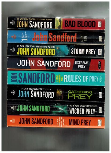 LOT OF 35 JOHN SANDFORD BOOKS AUTHOR OF THE PREY & KIDD NOVELS + OTHERS ...