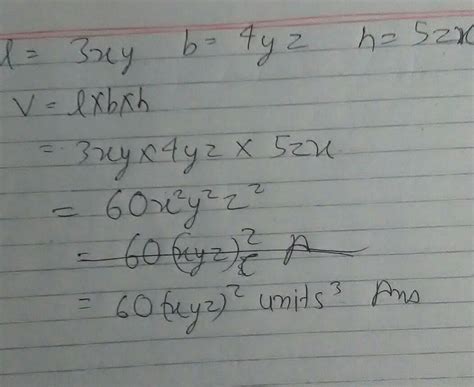 Obtain the volume of a rectangular box with the following length ...