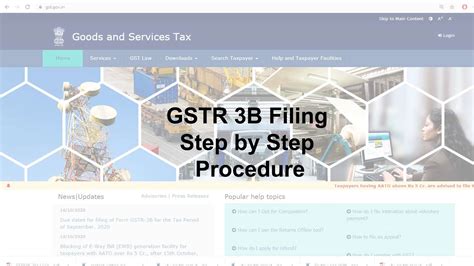 Image result for GST 3B Filing Tutorial