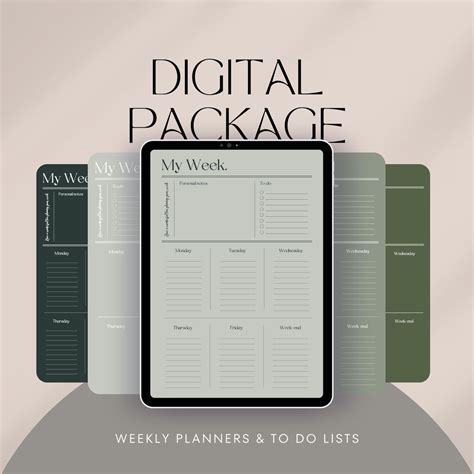 Fall Digital Weekly Daily Planner, To Do List, Mood Tracker | student ...