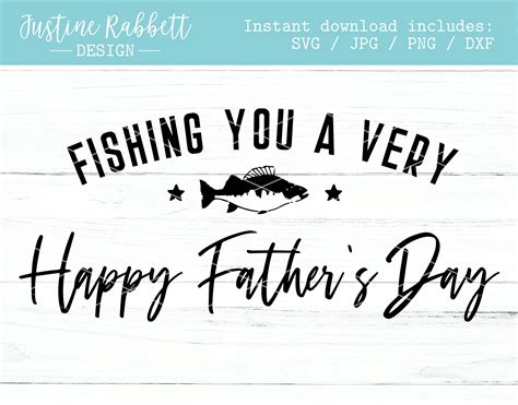 Fishing You a Very Happy Father's Day Dad Grandpa - Etsy UK