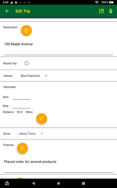 Track My Mileage - App on Amazon Appstore