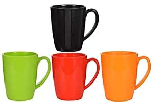 Buy EcoFood®-Meal with Nature - Colorful Coffee Mugs Set of 4 | Tea and ...