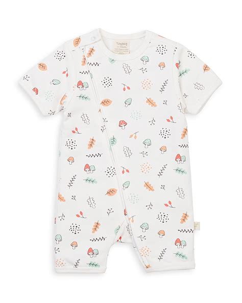 Tiny Twig White Half Romper-100% Organic Cotton-Autumn Harvest-For ...