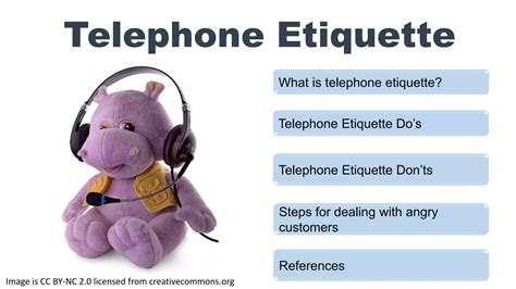Telephone etiquette power point | PPTX