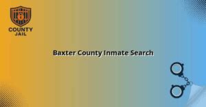 Baxter County Inmate Search