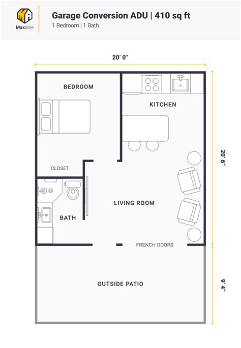 5 Free ADU Floor Plans to Inspire Your Project - Maxable