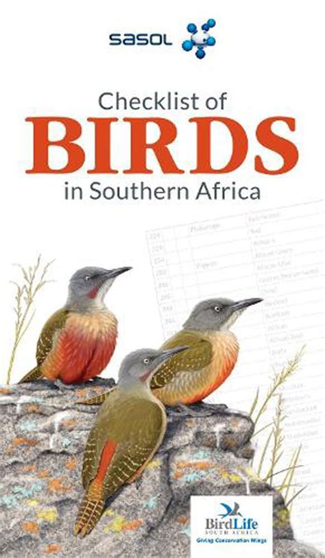 Sasol Checklist of Birds in Southern Africa : Amazon.in: Books