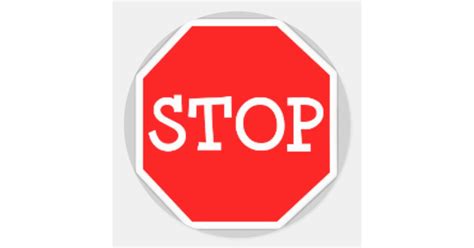 Image result for Stop Sign Sticker