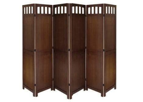 5 panel Wooden Partition | Long Room dividers | Wooden Room Separators