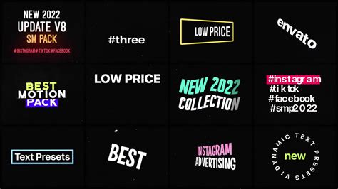 Dynamic Text Animation Presets Videohive 37263383 Quick Download After ...