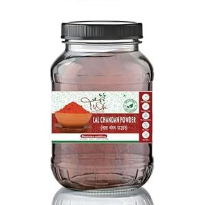 TIQH Natural Lal Chandan Powder (Pterocarpus Santalinus), 100% Pure Red ...