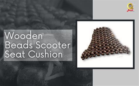 Q1 Beads BLCoffee Acupuncture Wooden Beads Bike Seat Cover Supports Sit ...