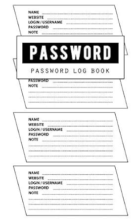 Buy Password Log Book: Passcode Address Book, Log Book Keeper Tracker ...