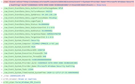 XML Events 的图像结果