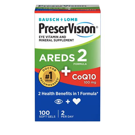PreserVision AREDS2 + CoQ10 Eye Vitamins | Bausch + Lomb Official