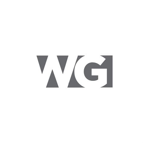 WG Initial Logo Company Name Colored Blue and White Swoosh Design ...