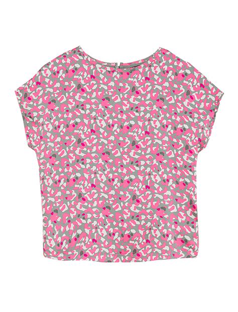 Buy Animal Print Slash Neck Relaxed Top at Marks & Spencer