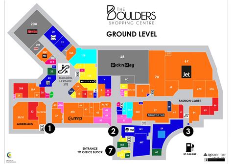 Mall Map | The Boulders Shopping Centre