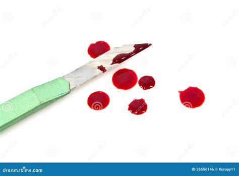Green Cutter Knives and Blood Stock Photo - Image of drip, blood: 26556146
