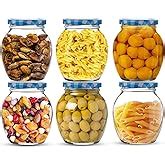 Buy STAR WORK 1000 Gram Glass Jar with Air Tight Gold Lid for Kitchen ...
