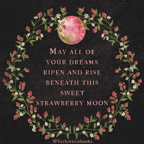 Strawberry Moon | June | Summer | littlewitchbooks