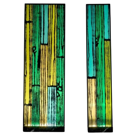 GLASS AND WOOD Small Floor lamp by Richard Woods for Wonderglass For ...