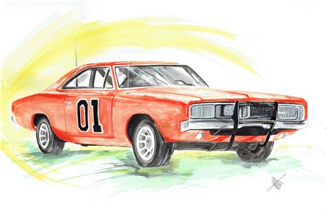General Lee Drawing Easy