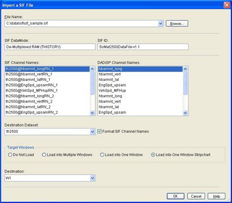 Open SIF File 的图像结果