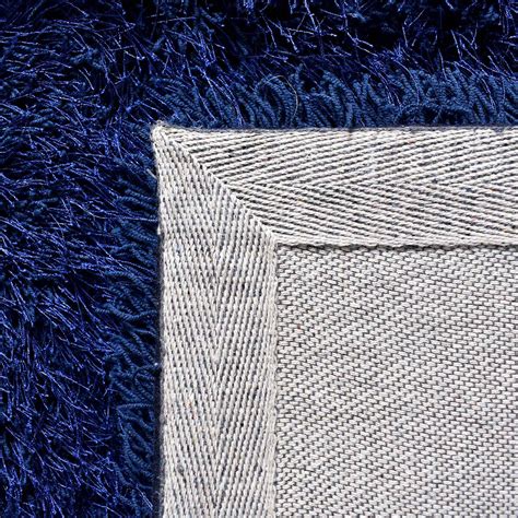 (C196) Eve Blue Shag Accent Rug, 3x5