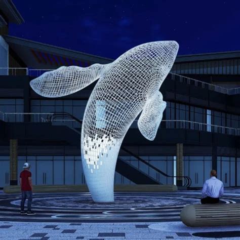 大型公园不锈钢海豚喷水雕塑活灵活现|空间|景观设计|众钰金属 - 原创作品 - 站酷 (ZCOOL)