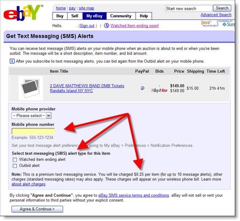 Image result for eBay SMS Code