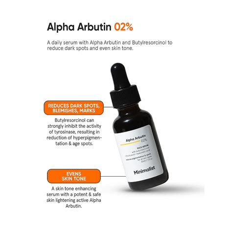 Minimalist Alpha Arbutin 02% Face Serum (30ml) - Cureka - Online Health ...