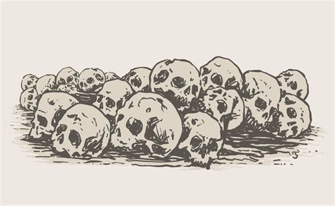 Pile Of Skulls Art