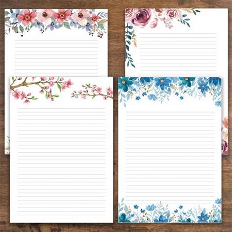 ARTYSCALE A4 Designer Multicolour Project Paper Sheet (One Side Ruled ...