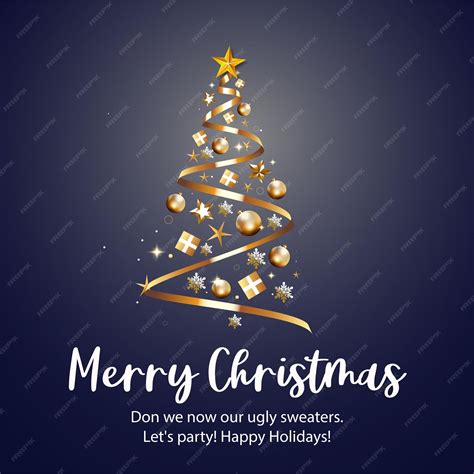 Merry christmas social media post design | Premium Vector