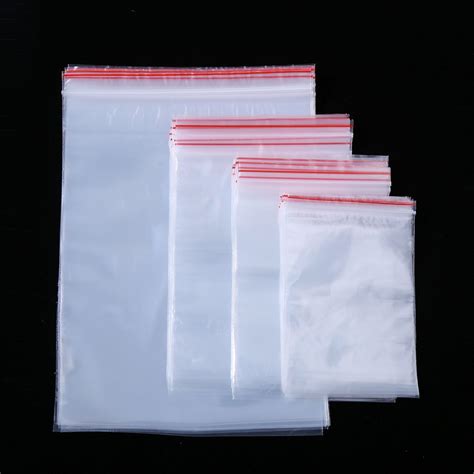 Clear Packing Bags Zipper Self Sealing Plastic Bag Retail Packaging ...