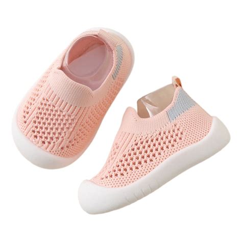 Hstyle Baby Sock Shoes Toddler Walking Shoes Infant Non-Slip Slippers Soft Rubber Sole Sneakers for