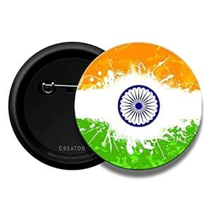 Buy India Flag Pinback Button Badge - Creator Store Online at Low ...