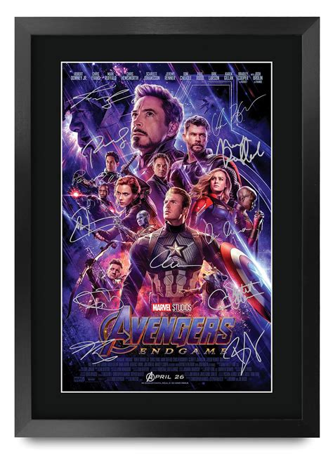 Hwc Trading A3 Fr Avengers Endgame Movie Poster Cast Signed ...