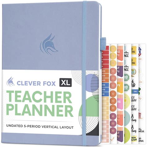 Clever Fox Teacher Planner – School Year Planner with Calendars ...