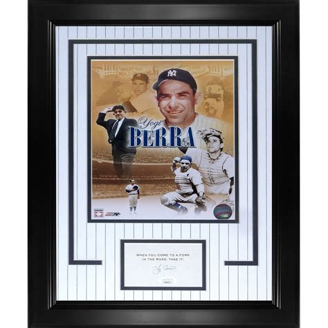 Yogi Berra Autographed New York Yankees "Signature Series" Frame - JSA ...