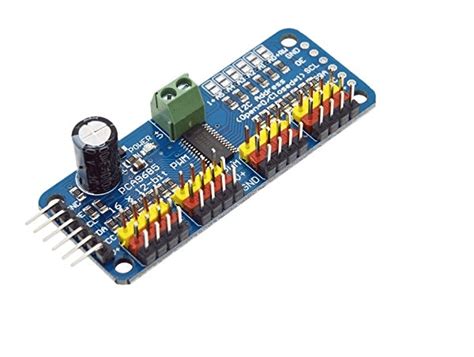 PCA9685 16-Channel 12-bit PWM Servo Motor Driver (Pre-Soldered) – I2C ...