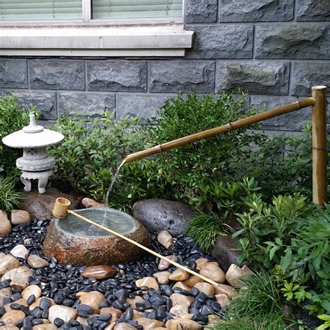 日式庭院流水石钵组合花园造景户外水钵禅意自然花钵石盆石槽景观-阿里巴巴