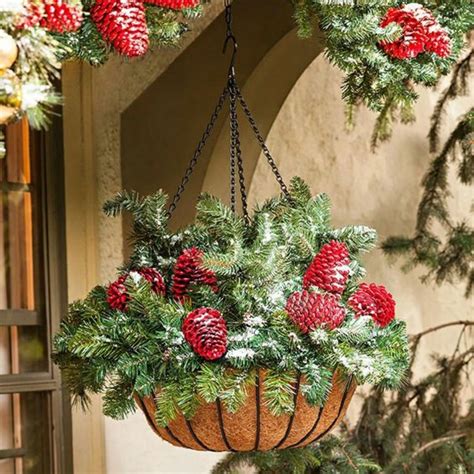Youtube How To Make A Christmas Hanging Basket at Terri Kent blog