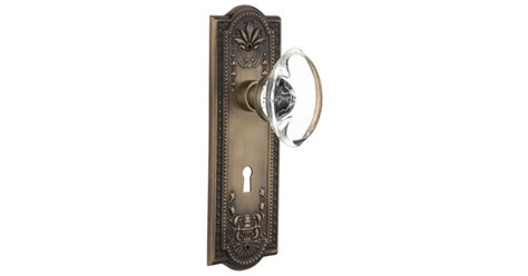 Nostalgic Warehouse 711676 Vintage Oval Egg Clear Crystal Privacy Door ...