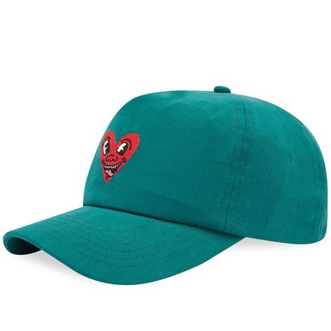Jungles Jungles x Keith Haring Heart Face Cap Green | END. (US)