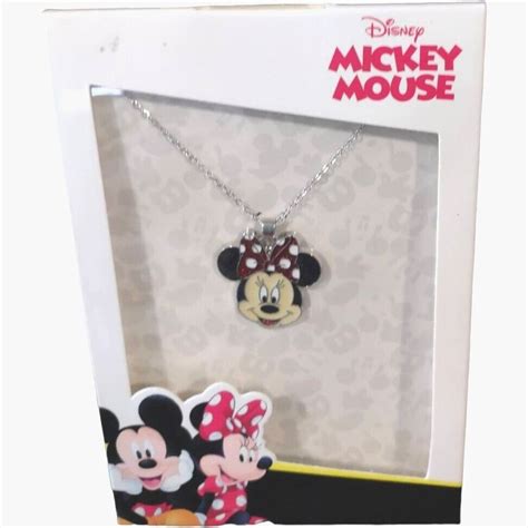 Disney Minnie Mouse Necklace Enamel Pendant or Craft Charm Accent - Etsy